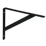 Cantoneira Para Prateleira De 25 Cm De Aço Preto Kit Com 2 Unidades