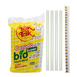 Canudo Biodegradável P Milk Shake 10mm C 120 Unid 