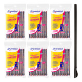 Canudo Colher Mexedor Strawplast Drinks 600 Unidades Preto
