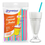 Canudos Varias Cores Shake Milkshakes Reforçado