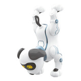 Cão Robô Inteligente Programável Acrobata Som Música Voz Cor Colorido