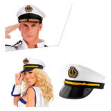 Cap Chapéu Capitão Quepe Ancora Marinha Marinheiro Carnaval