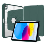 Capa 360 Giratória Slot Caneta Para iPad 8 A2429 Película