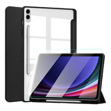 Capa Acrílico Para Galaxy Tab S9 12 4 X810 Película Vidro