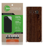 Capa Adesivo Estampa De Madeira Escura Galaxy Note 8
