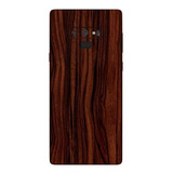 Capa Adesivo Estampa De Madeira Escura Galaxy Note 9