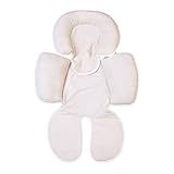 Capa Anatômica Apoio Bebê Conforto Carrinho 100- Algodão Extra Confortável Lavável Universal -Bege-