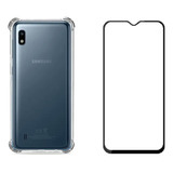 Capa Anti Impacto Para Galaxy A10 Capinha Pelicula 3d Tela