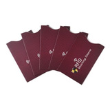 Capa Anti Roubo Cartão De Crédito Bloqueador Rfid Kit Com 5