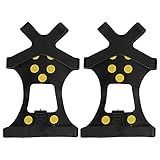 Capa Antiderrapante Antiderrapante De 10 Dentes Resistente E Leve Para Pesca No Gelo Para Montanhismo Esqui 10 Crampons De Dente Antiderrapante Tamanho G 