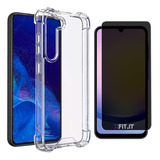 Capa Antiqueda P Galaxy A15 5g Película Privacidade 5d