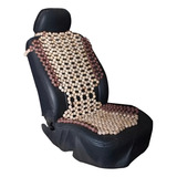 Capa Assento Encosto Massageadora Automóvel Bolinhas Madeira