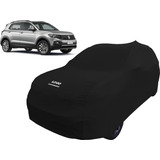 Capa Automotiva Volkswagen T cross Tecido Helanca Cor Preta
