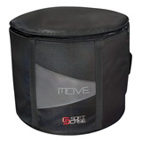 Capa Bag Bumbo Bateria Soft Case Move 18x16 Super Luxo Cor Preto