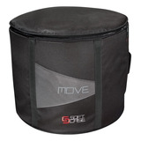 Capa Bag Bumbo Bateria Soft Case Move 18x16 Super Luxo Cor Preto