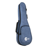 Capa Bag P Ukulele Soprano Custom Sound Dark Blue Estofada