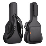 Capa Bag P Violão Case Clássico Folk Acolchoada Alça Dupla Cor Cinza Chumbo