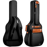 Capa Bag P Violão Case Folk Clássico Alça Dupla Acolchoada Cor Preto