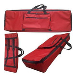 Capa Bag Para Teclado Korg Pa500 Nylon Vermelho Master Luxo 