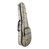 Capa Bag Para Ukulele Custom Sound Tenor Xadrez Estofada