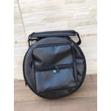Capa Bag Semi Case Pandeiro Duplo 13 Polegadas Couro pelúcia