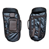 Capa Bag Semi Case Tuba Weril J951 Pisto Frontal Preto Café