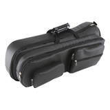 Capa Bag Trombone Curto Couro Sintético Preto Pelúcia