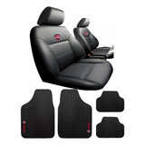 Capa Banco Couro Automotivo Fiat Tapete Strada Mpi Fire Ce 2003 2004 2005 2006 2007 2008 2009 2010 2011 2012