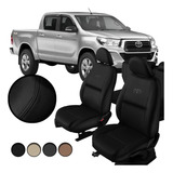 Capa Banco De Couro Específica Toyota Hilux 2016 2018