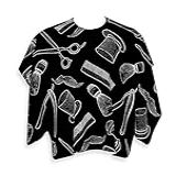Capa Barbeiro Barbearia Preto E Branco Cetim 156x146
