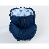 Capa Bebe Conforto Universal Balão Azul Marinho 100  Algodão