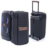 Capa Bolsa Case Triboshop Compatível Com Jbl Partybox Stage 320 Espumada Proteção E Transporte Seguros Anti Impacto Alças Reforçadas