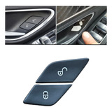 Capa Botão Trava Portas Mercedes E C180 C200 Glc 2015 A 2021