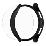 Capa Bumper Case   Pelicula Vidro Para Galaxy Watch 6 44mm