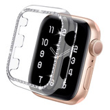 Capa Bumper Com Strass Brilho P/ Apple Watch 38 40 42 E 44mm