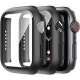 Capa Bumper Vidro Temperado Compatível Apple Watch Se 44 40