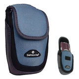Capa Câmera Bateria Sony Nikon Cannon Samsung Samsonite Cor Azul