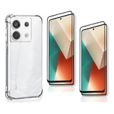 Capa Capinha 2 Películas 3d Para Redmi Note 13 Pro 5g 6 67