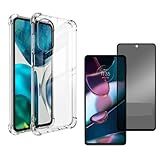 Capa Capinha Anti Impacto Película Privacidade 3d Compatível Com Motorola Moto Edge 30 Hard Glass Store