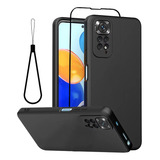 Capa Capinha Aveludada Alça Cordão Película Para Xiaomi