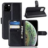 Capa Capinha Carteira 360 Para Apple Iphone 11 Pro Tela De 5 8Polegadas Case Couro Flip Wallet Danet Preto 