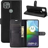 Capa Capinha Carteira 360 Para Motorola Moto G9 Power Com Tela De 6 78 Polegadas Case Couro Flip Wallet Anti Impacto Preto 