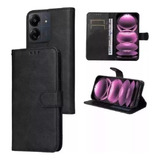 Capa Capinha Carteira P Redmi 13c Poco C65 Couro Cartões