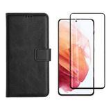 Capa Capinha Carteira Para Samsung Galaxy S21 Pelicula