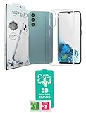 Capa Capinha Case Anti Amarelamento Transparente Clear Space Premium Silicone Película De Cerâmica 9D Flexível Para Samsung Galaxy A14 5G