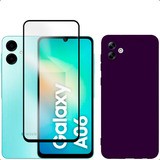 Capa Capinha Case Aveludada Película Para Galaxy A06 Sm065