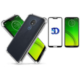 Capa Capinha Case Compativel Moto G7 Play 5 7 Película 3d
