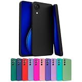 capinha compativel samsung galaxy silicone aveludada protecao camera preto