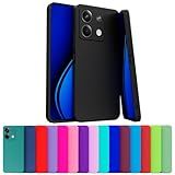 Capa Capinha Case Compatível Xiaomi Redmi Note 13 Pro 5G Silicone Aveludada Com Proteção De Câmera PRETO 