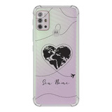 Capa Capinha Case Mapa Mundi Viagem Pers P Motorola
